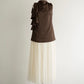 satin docking tulle one-piece