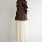satin docking tulle one-piece