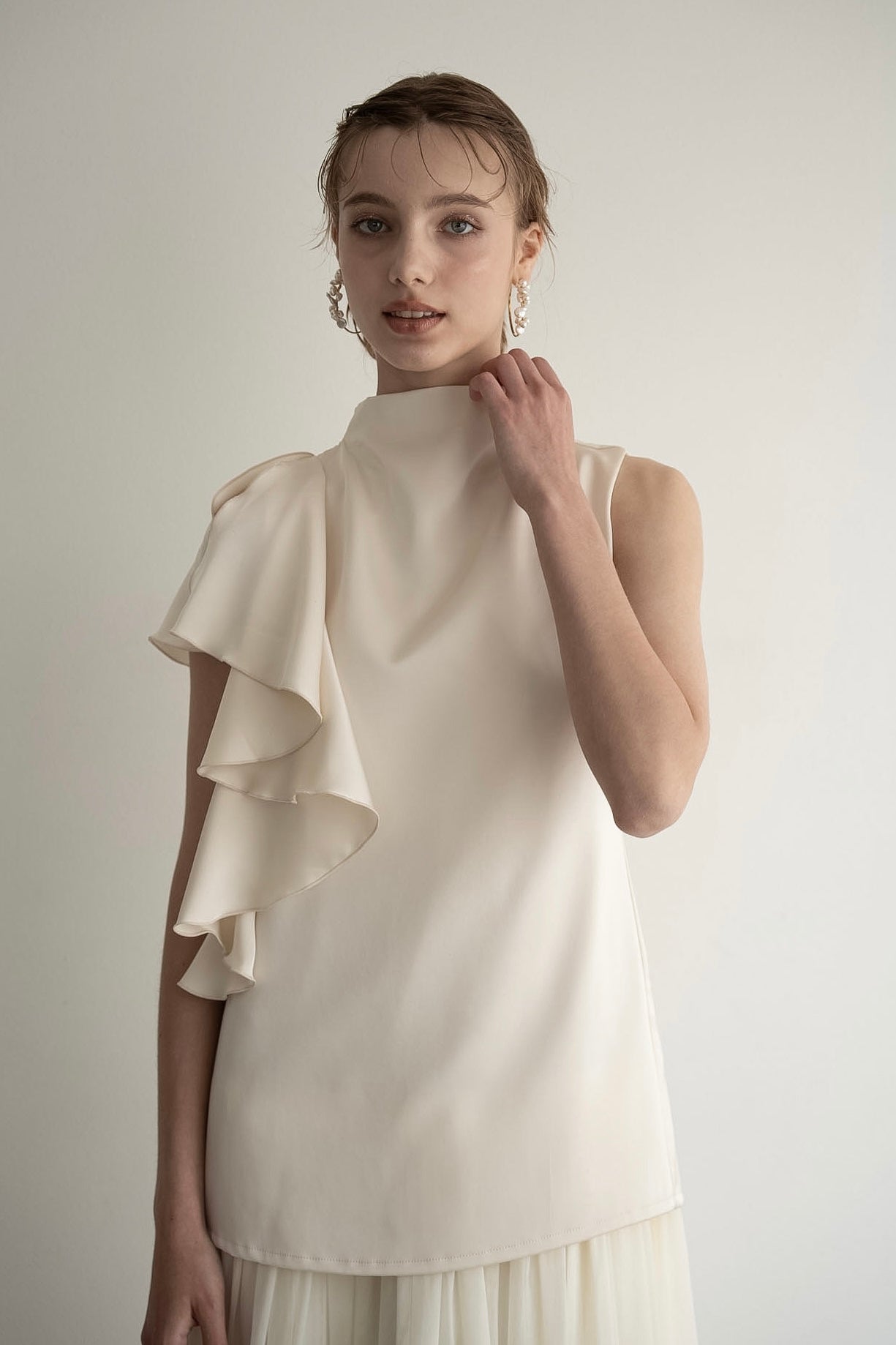 satin docking tulle one-piece