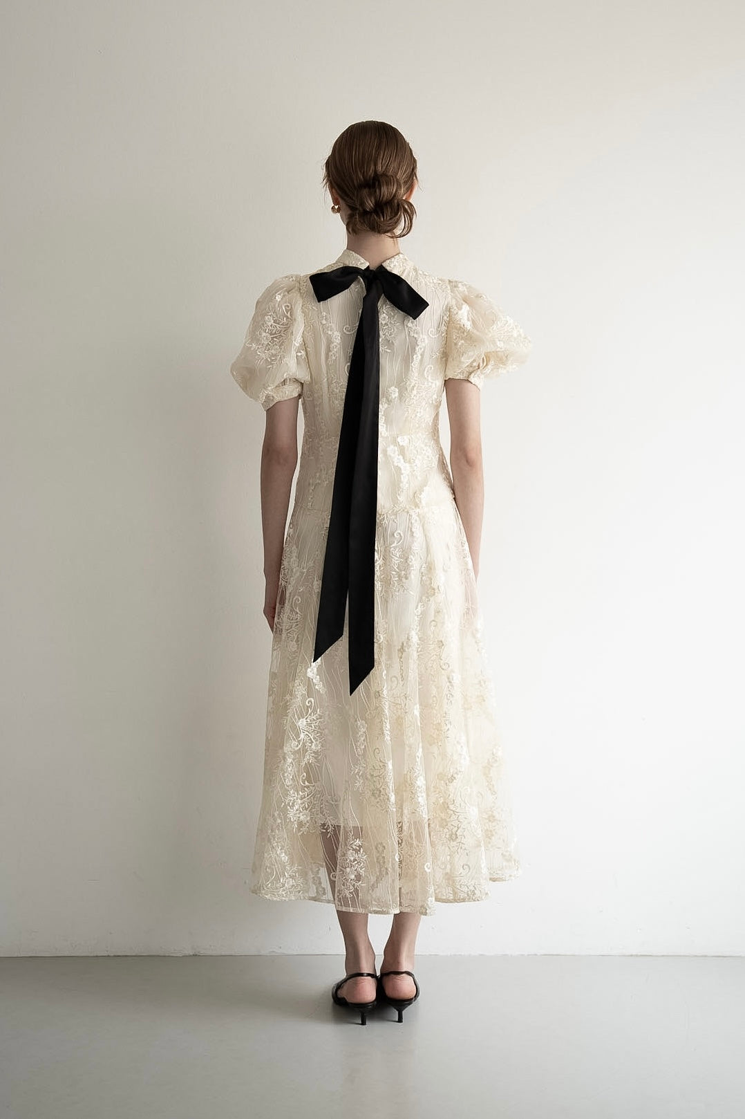 lace flare dress