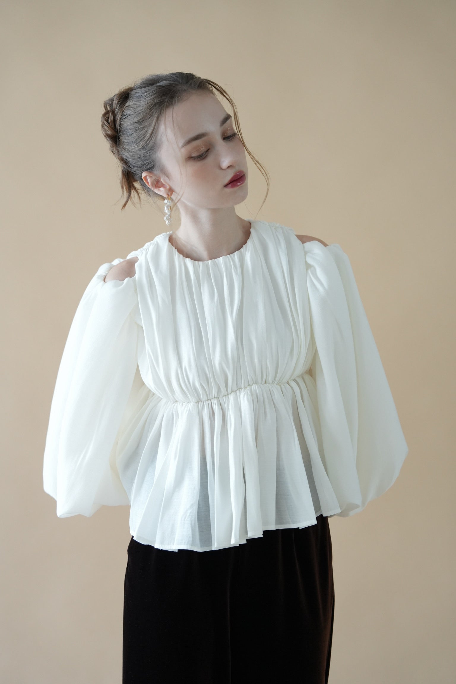 シャツ/ブラウス(長袖/七分) ACKA flow volume blouse flow volume blouse – Acka online store