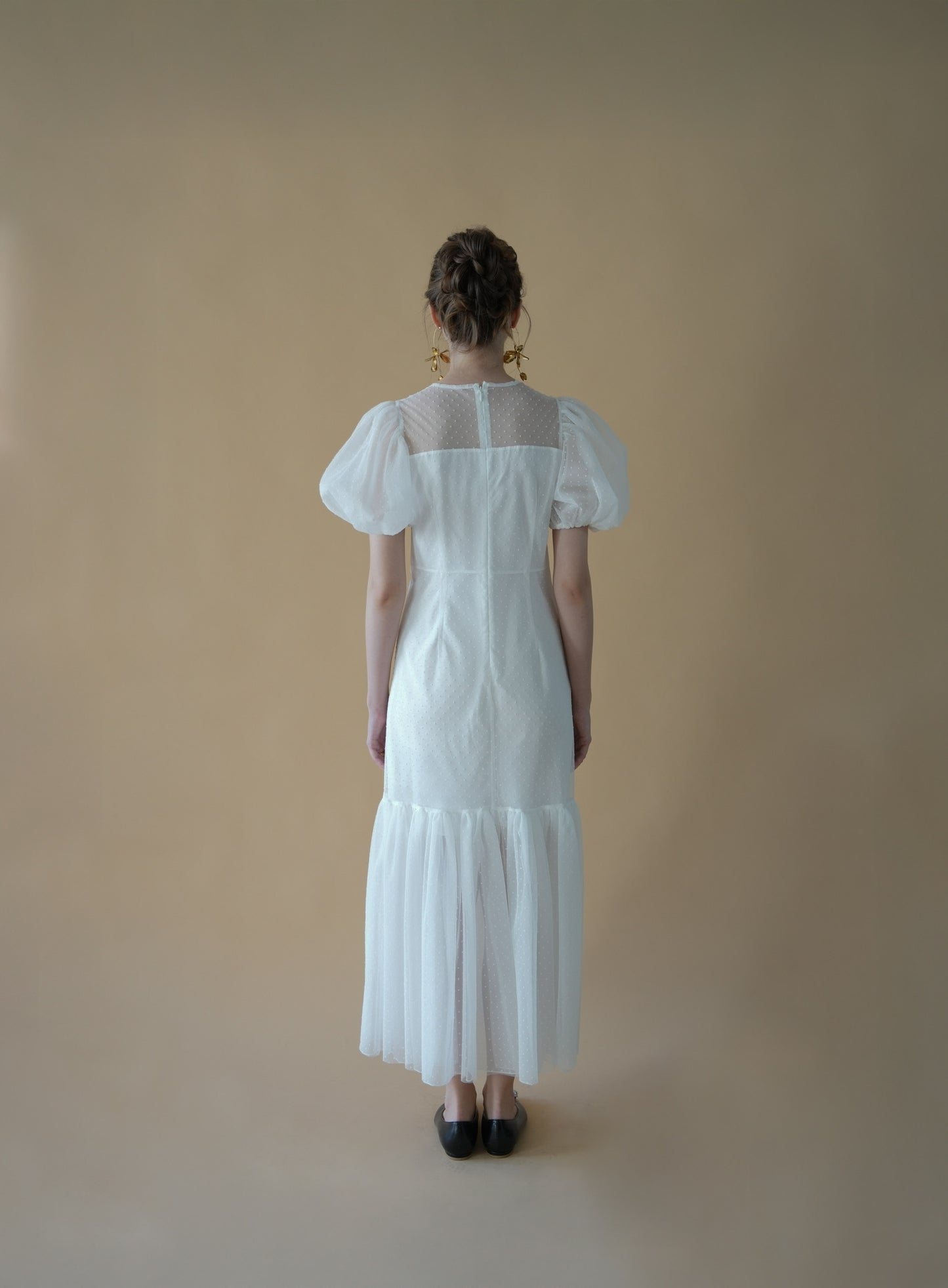 tulle dot mermaid dress