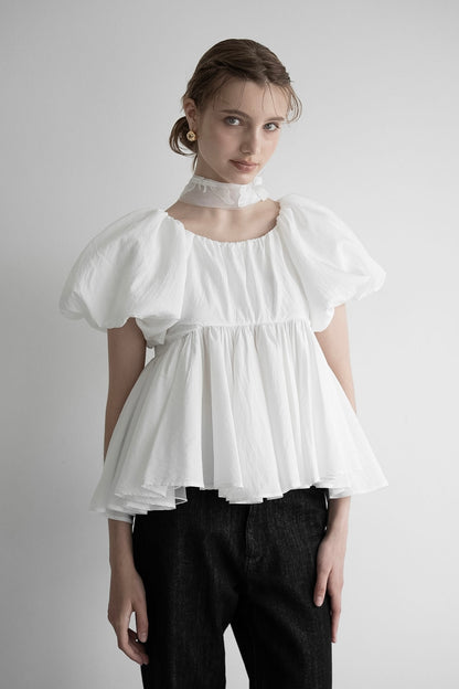 balloon peplum tops