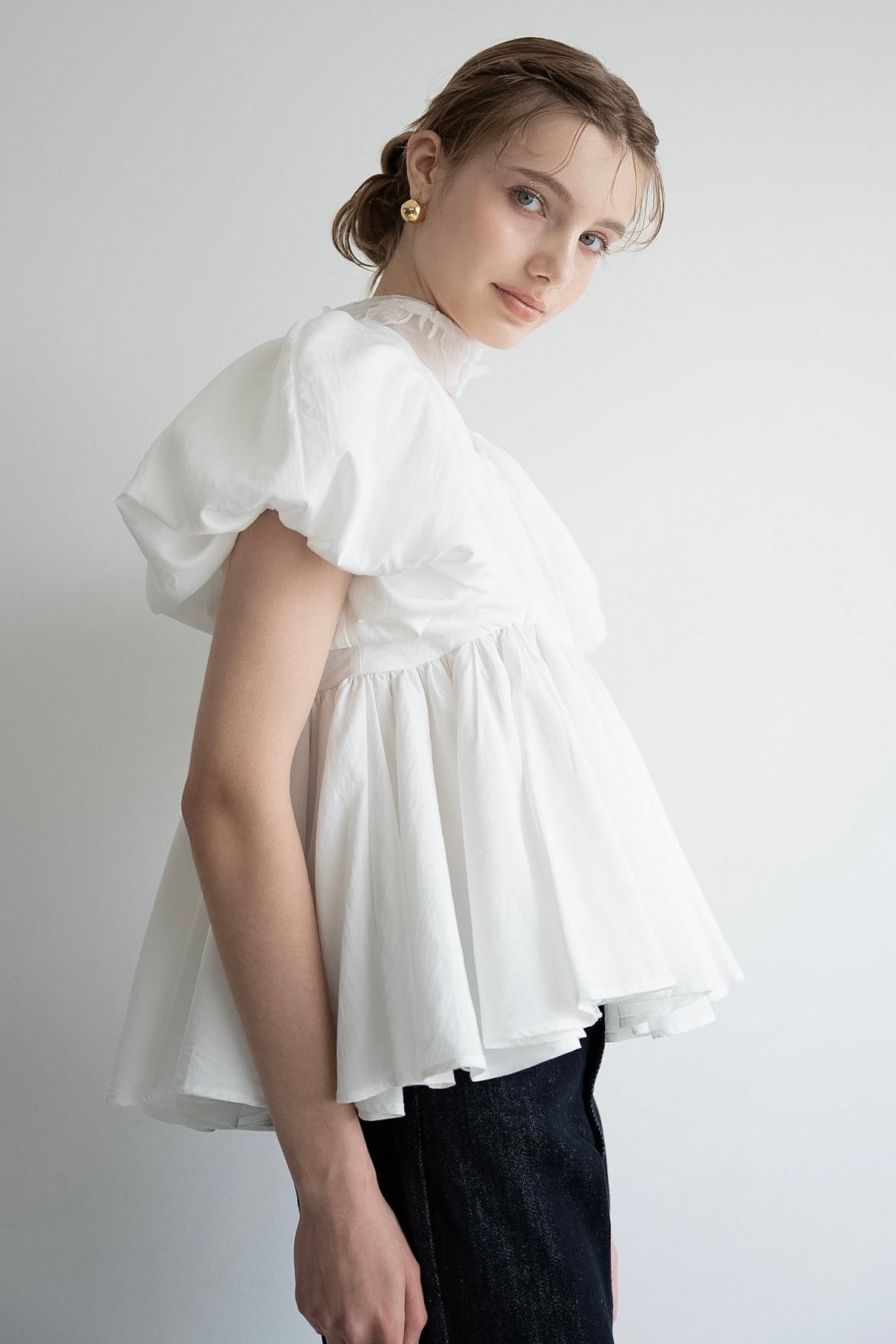 balloon peplum tops