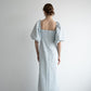 jacquard puff sleeve one-piece