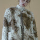curly mix fur coat
