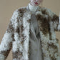 curly mix fur coat