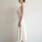 satin lace layer dress