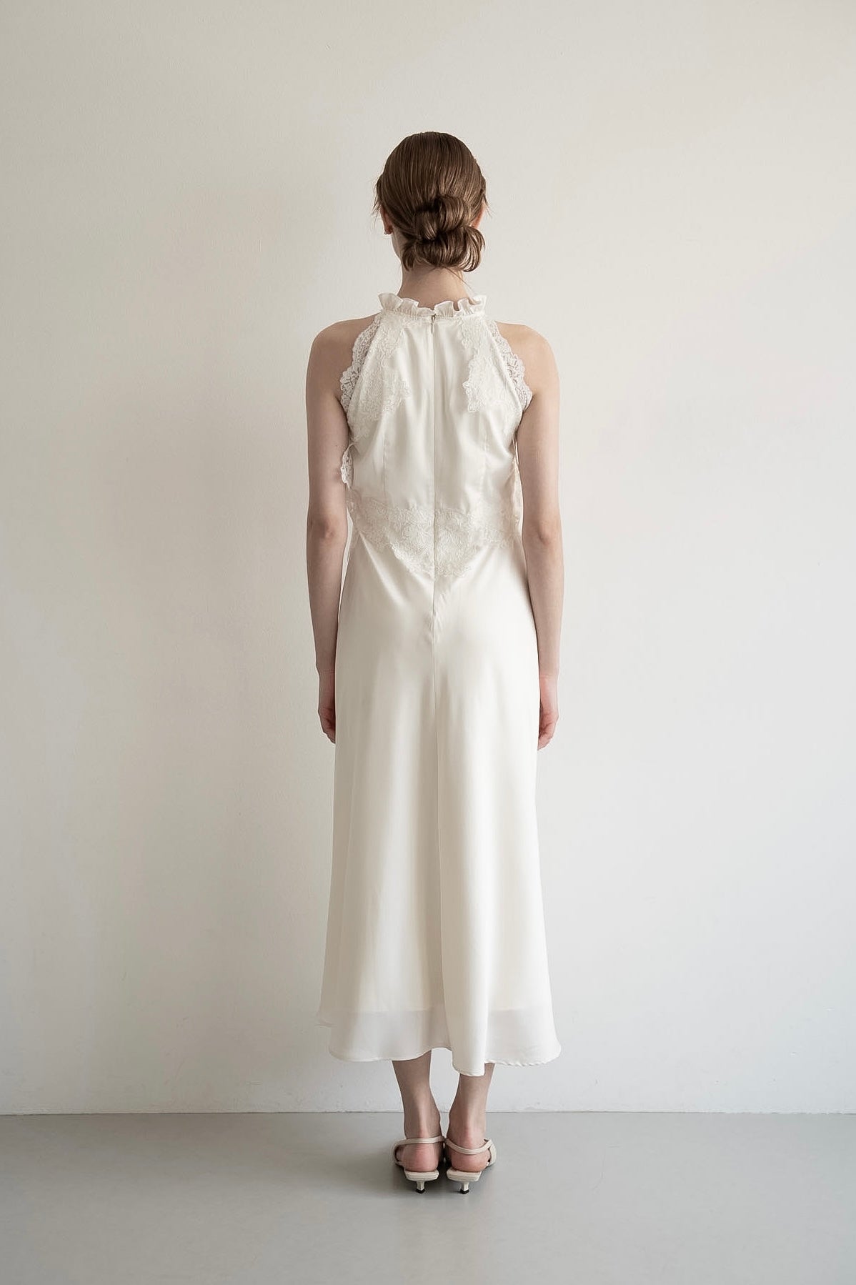 ワンピース acka satin lace layer dress satin lace layer dress – Acka online store