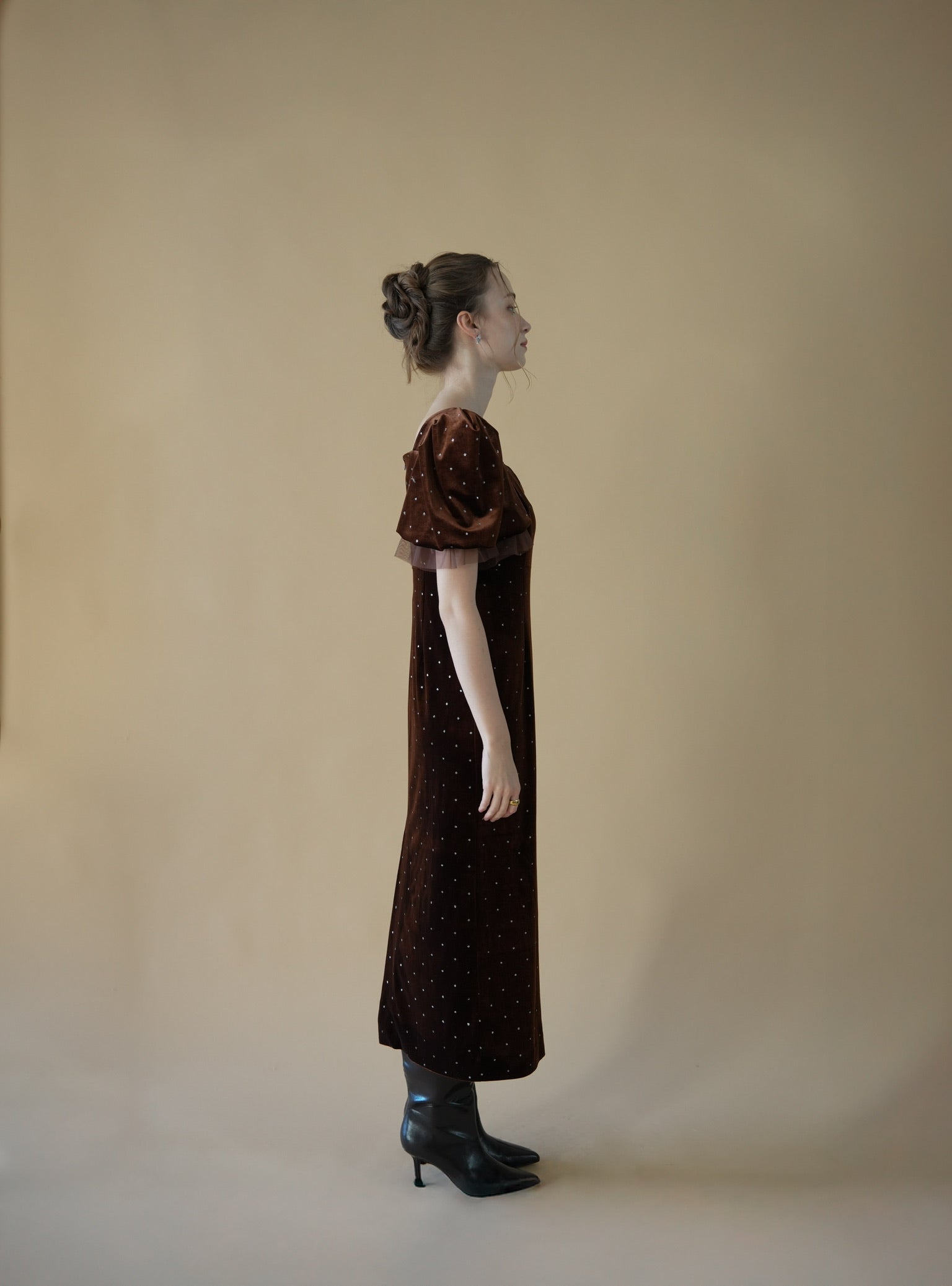 bijou dot velours dress – Acka online store
