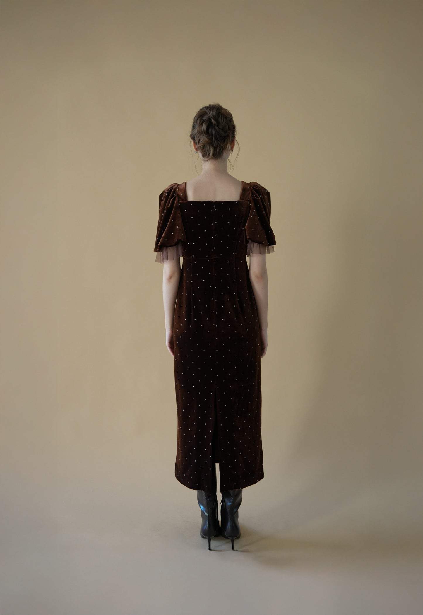 bijou dot velours dress