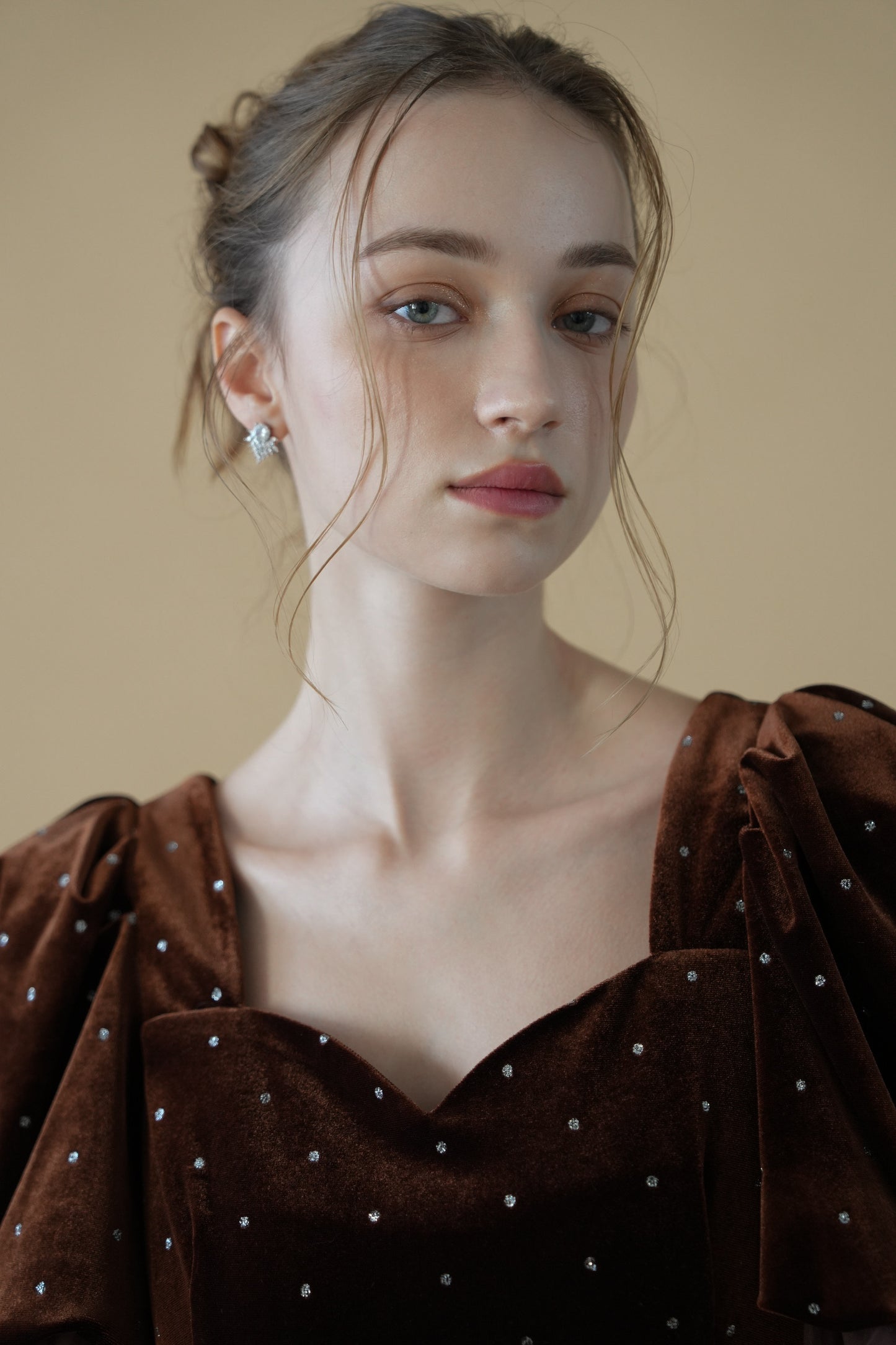 bijou dot velours dress