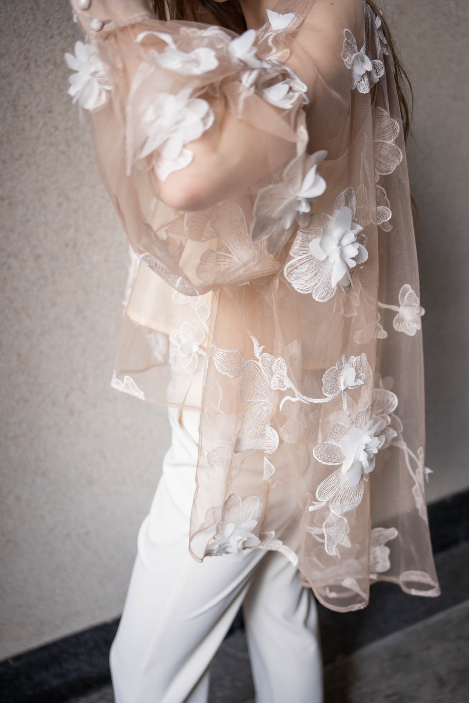 sheer over flare blouse – Acka online store