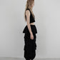 one shoulder rib knit