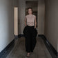 cocoon tuck pants