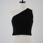 one shoulder rib knit