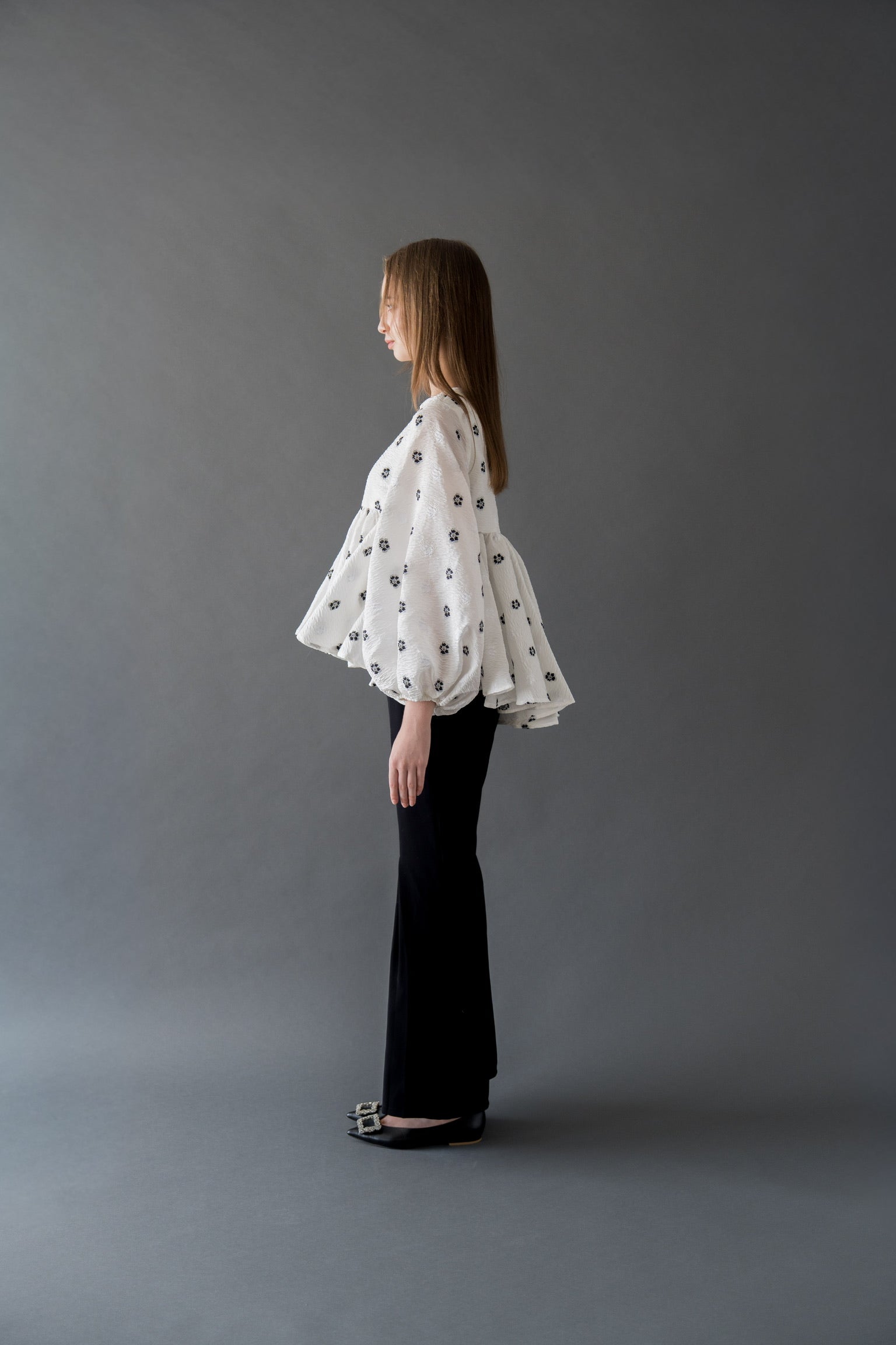 flower jacquard blouse – Acka online store