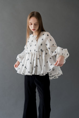 flower jacquard blouse – Acka online store