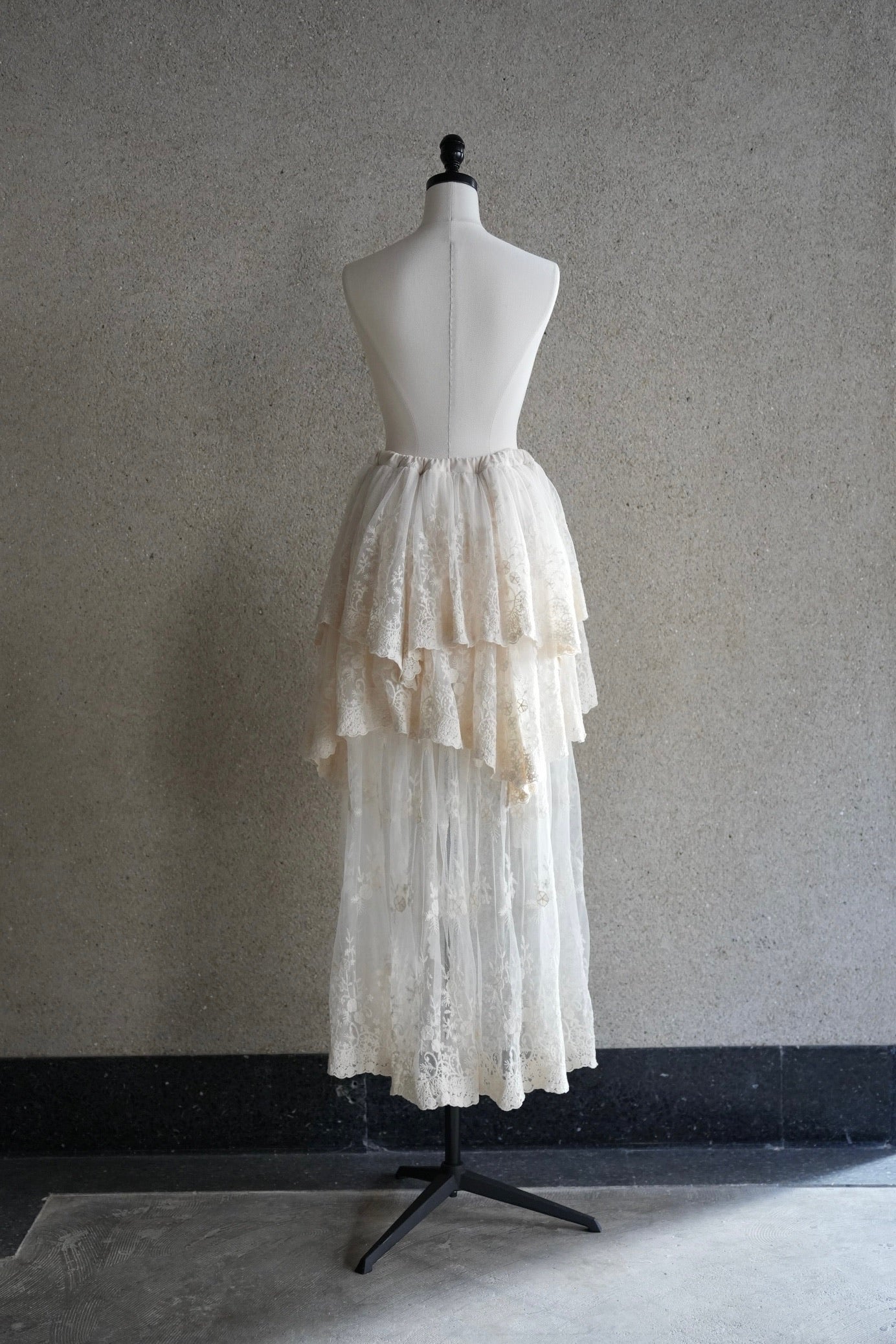layered lace skirt