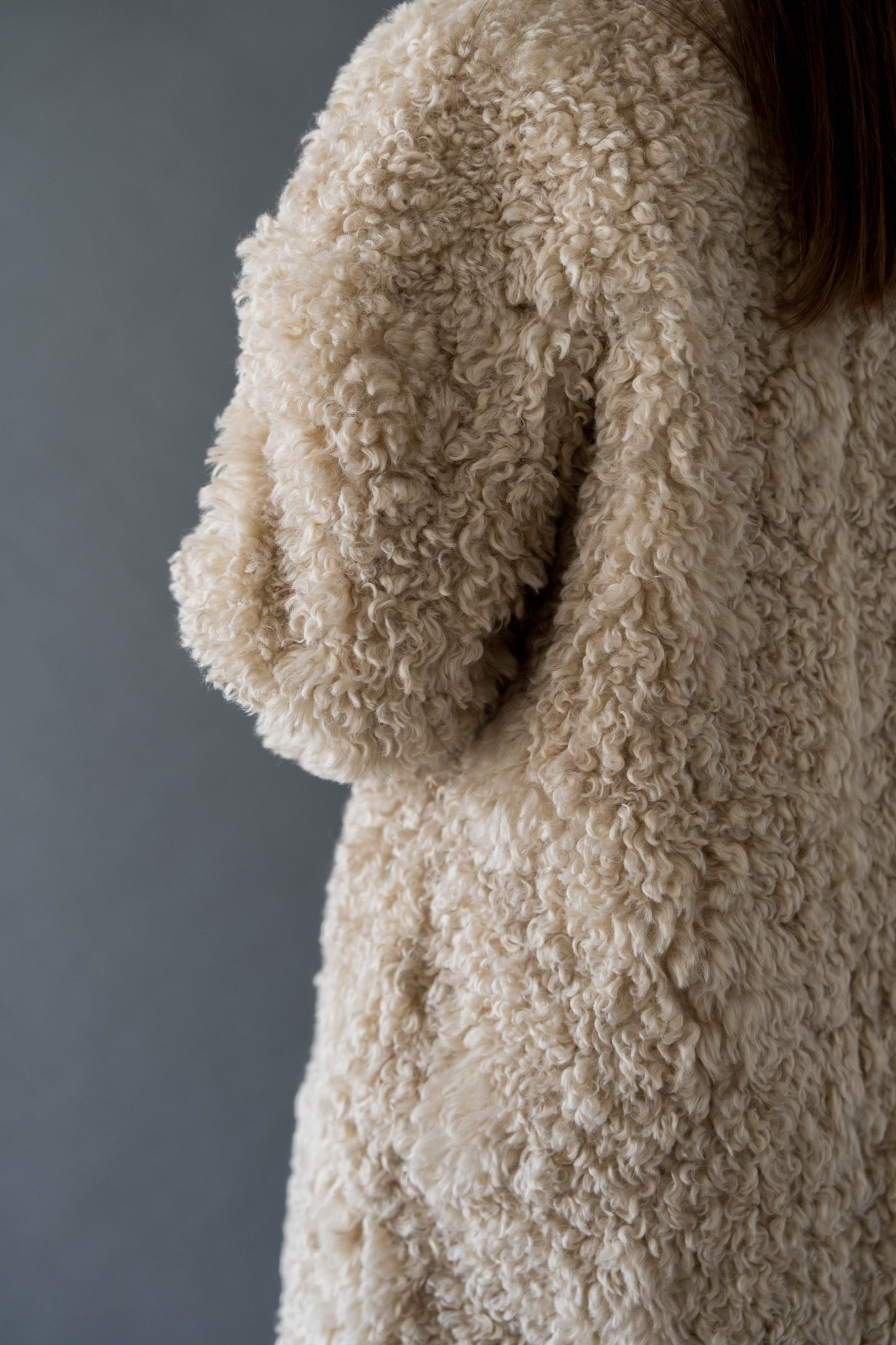teddy loop coat