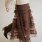 tulle long skirt