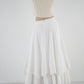 lace tiered volume skirt