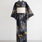 [Acka.×utatane]  菖蒲と糸菊 navy 浴衣4set