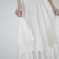 lace tiered volume skirt
