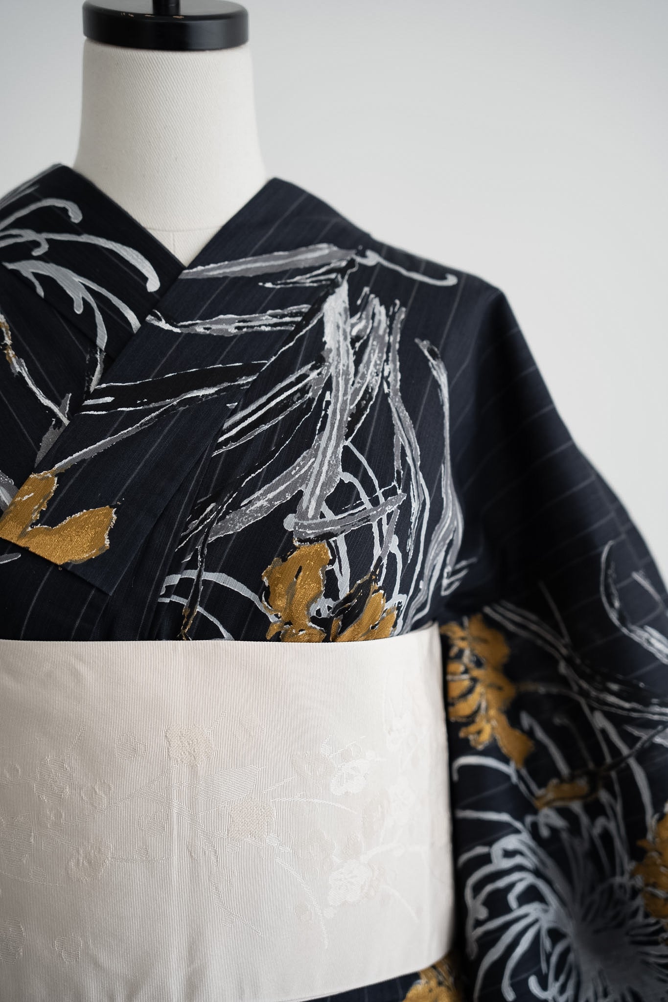 Acka.×utatane] 菖蒲と糸菊 navy 浴衣4set – Acka online store