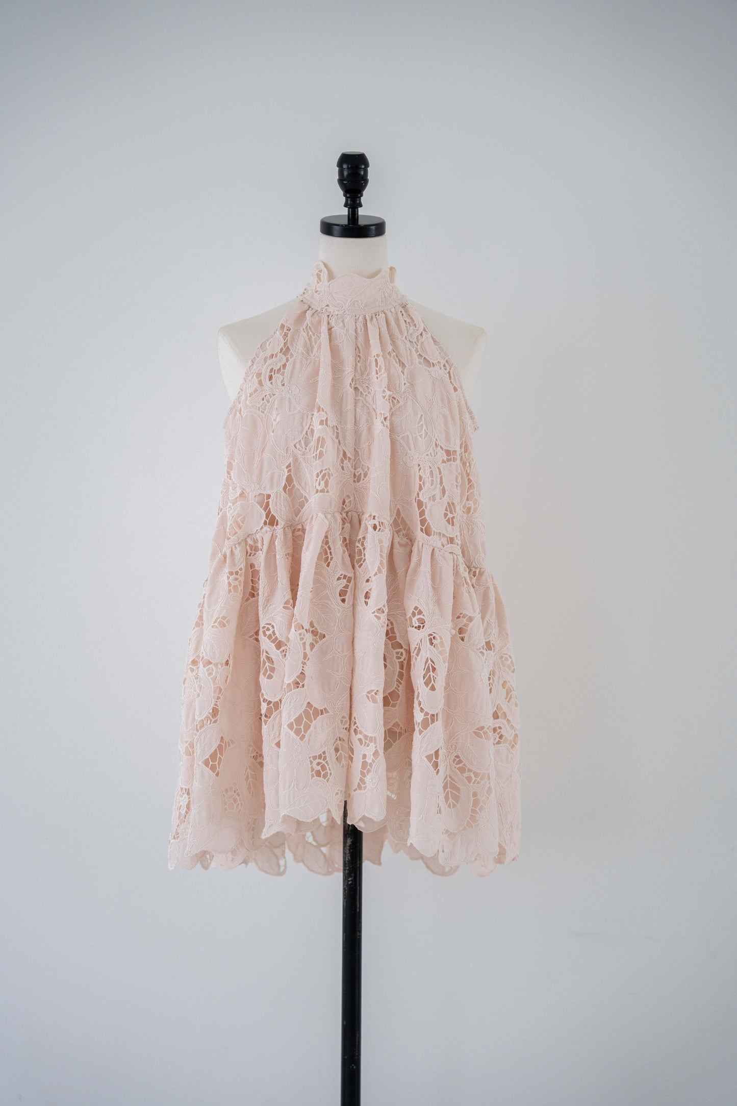 flower lace gather tops