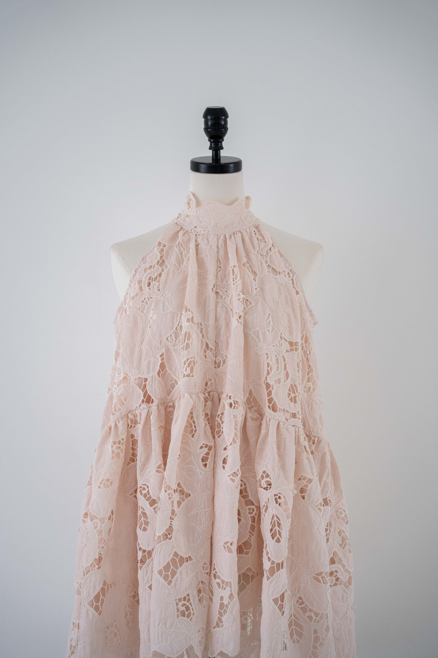 flower lace gather tops