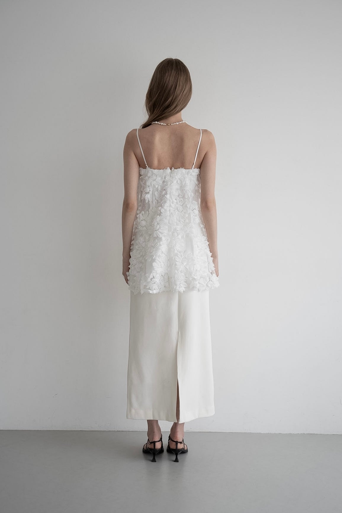 flower lace cami tops