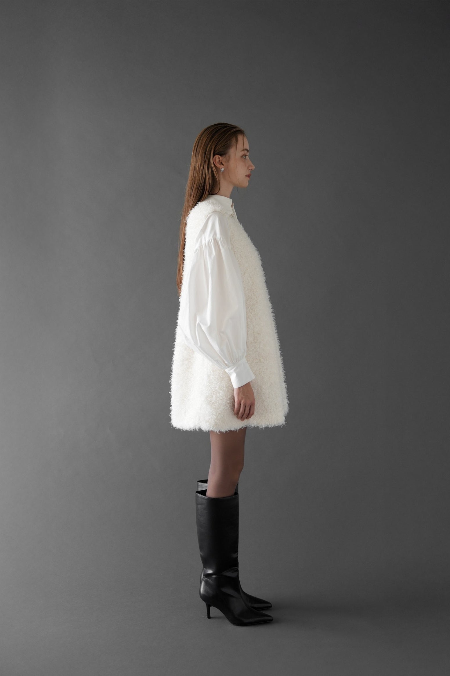 fur vest one-piece – Acka online store