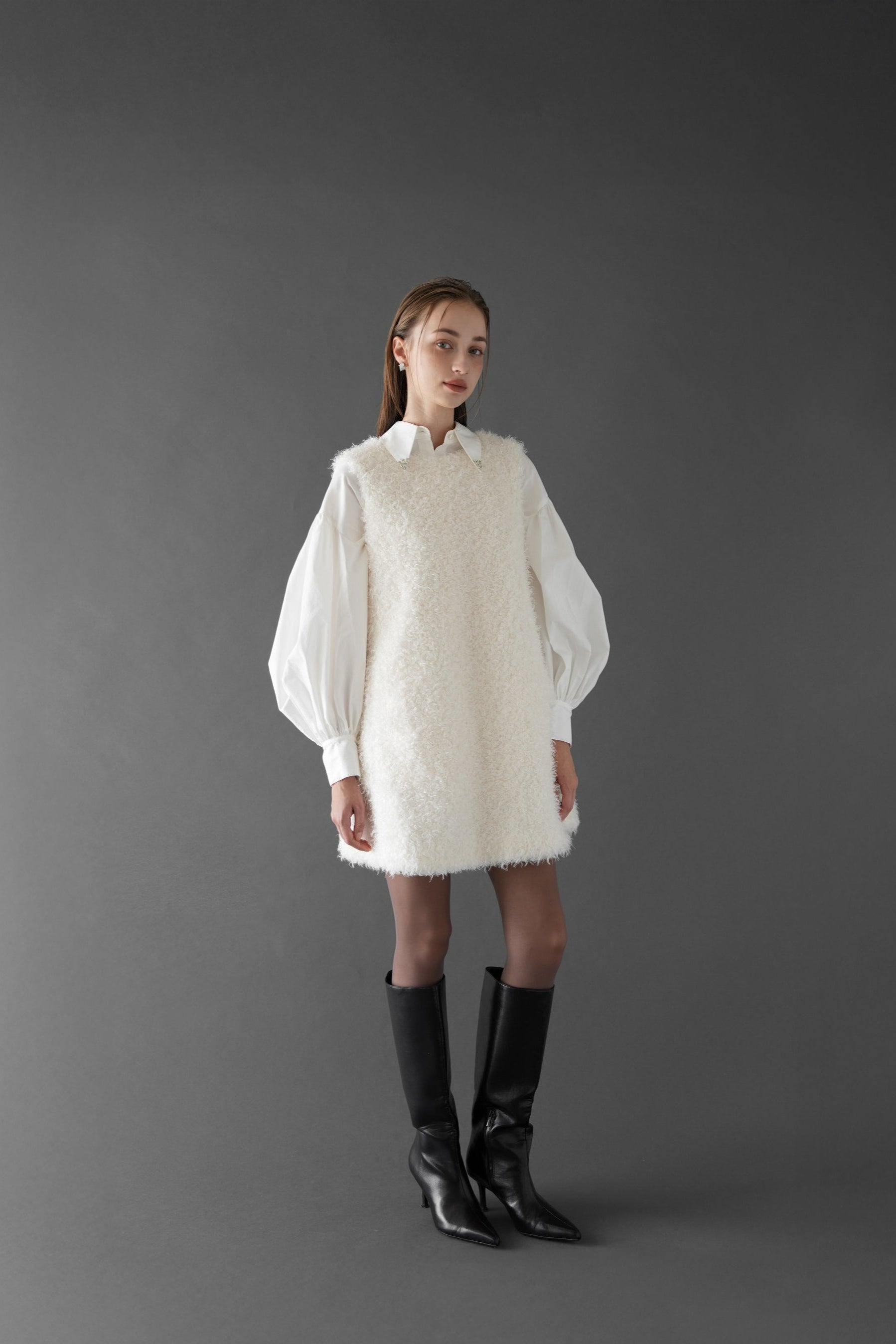fur vest one-piece – Acka online store