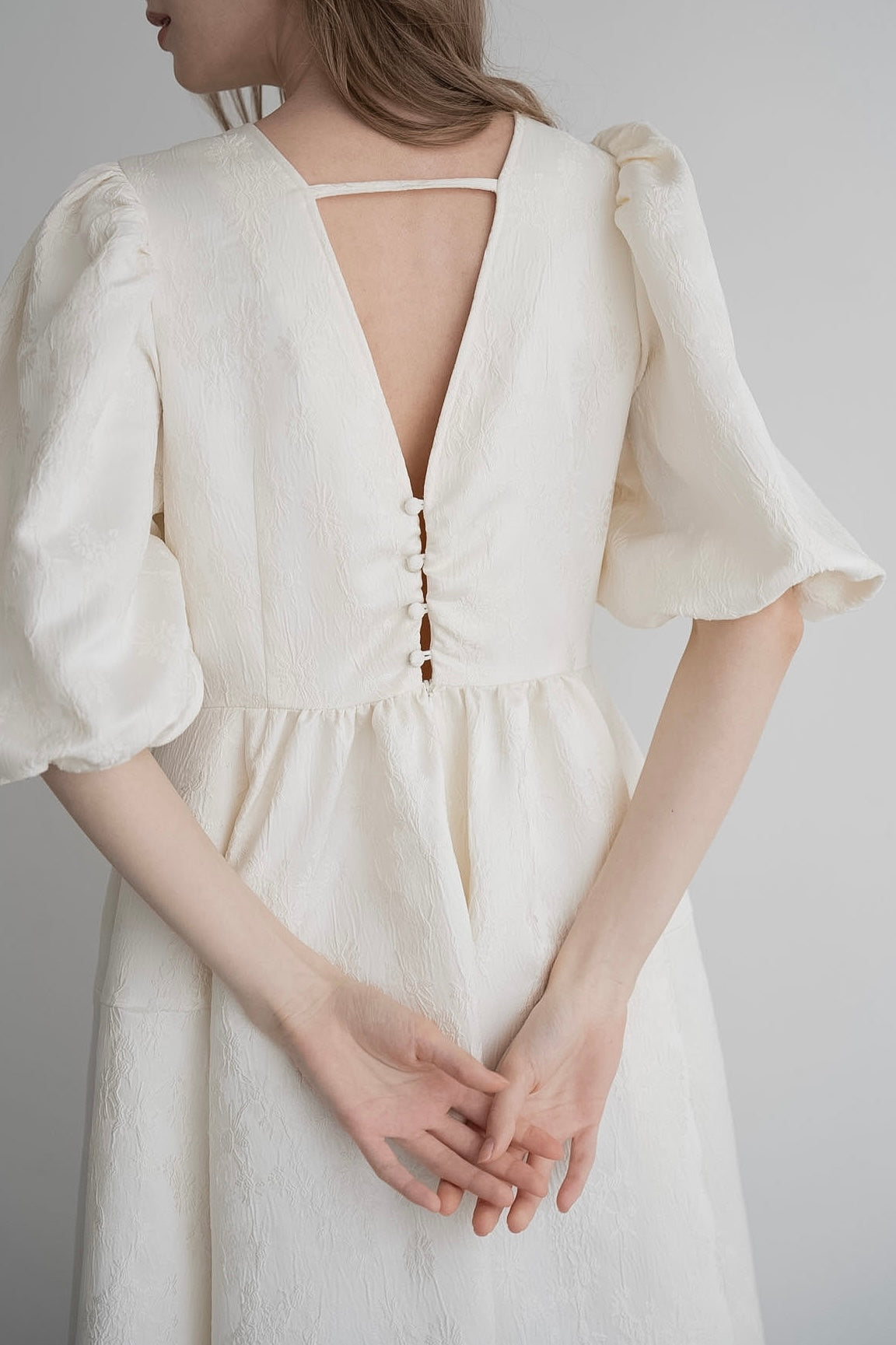 acka bell sleeve knit one-piece sleeve knit one-piece な one-piece