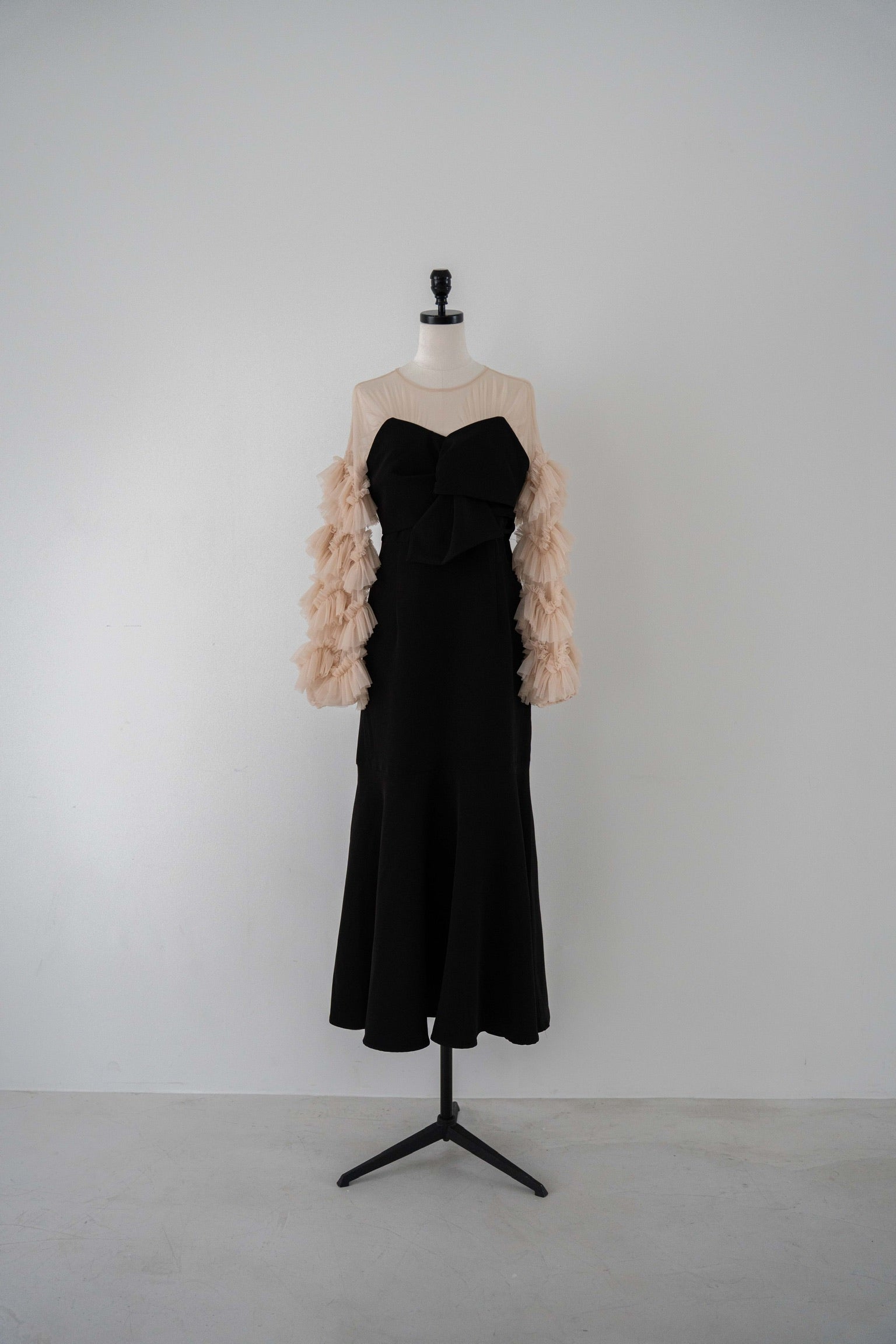 sheer tulle sleeve dress – Acka online store