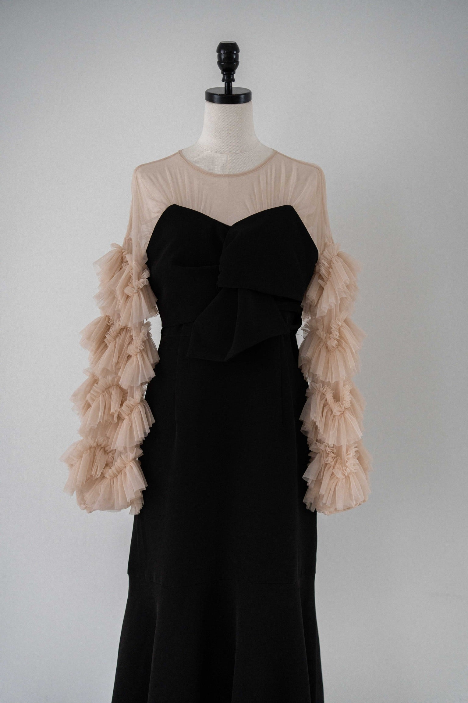 sheer tulle sleeve dress – Acka online store