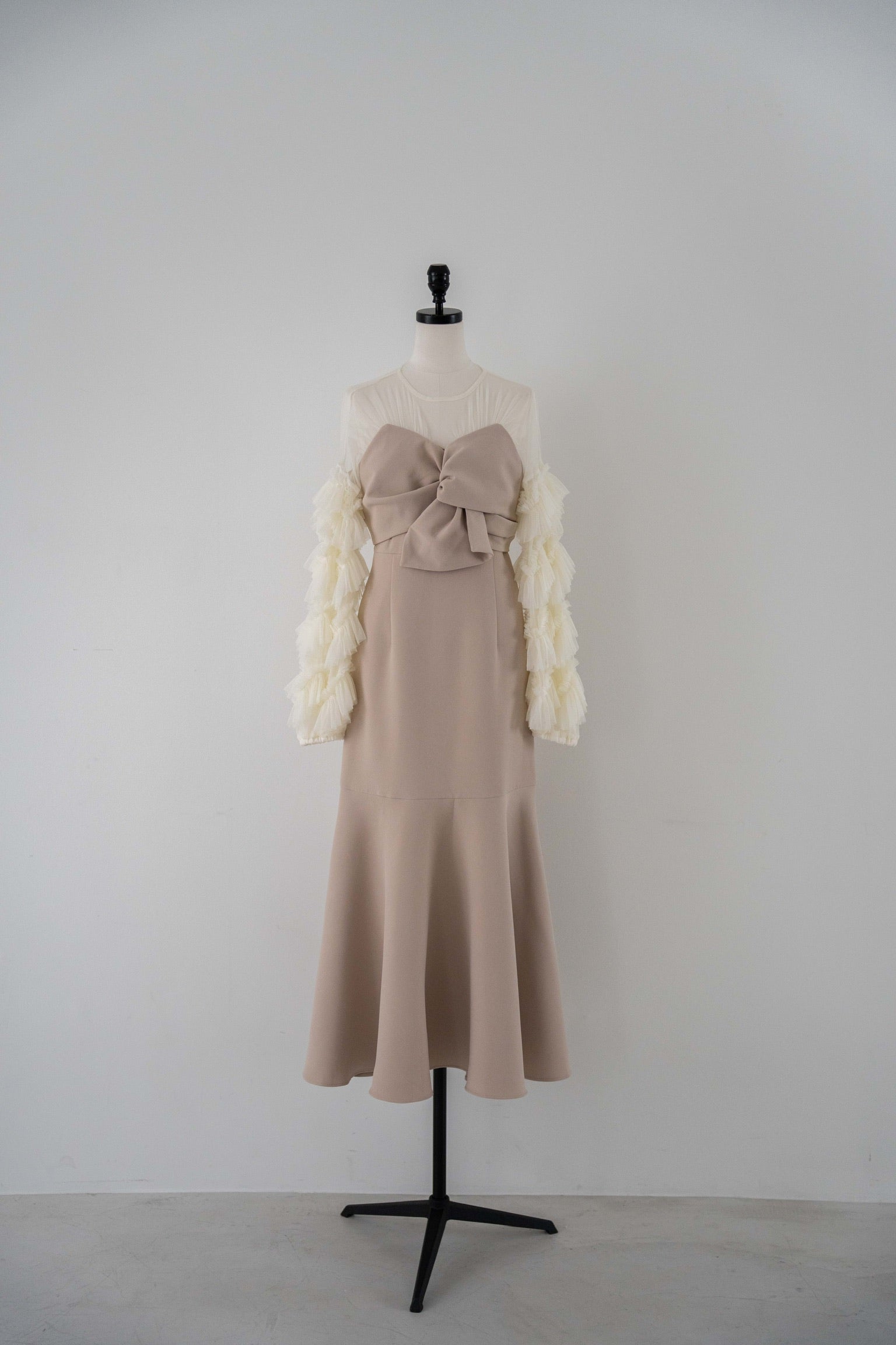 sheer tulle sleeve dress – Acka online store