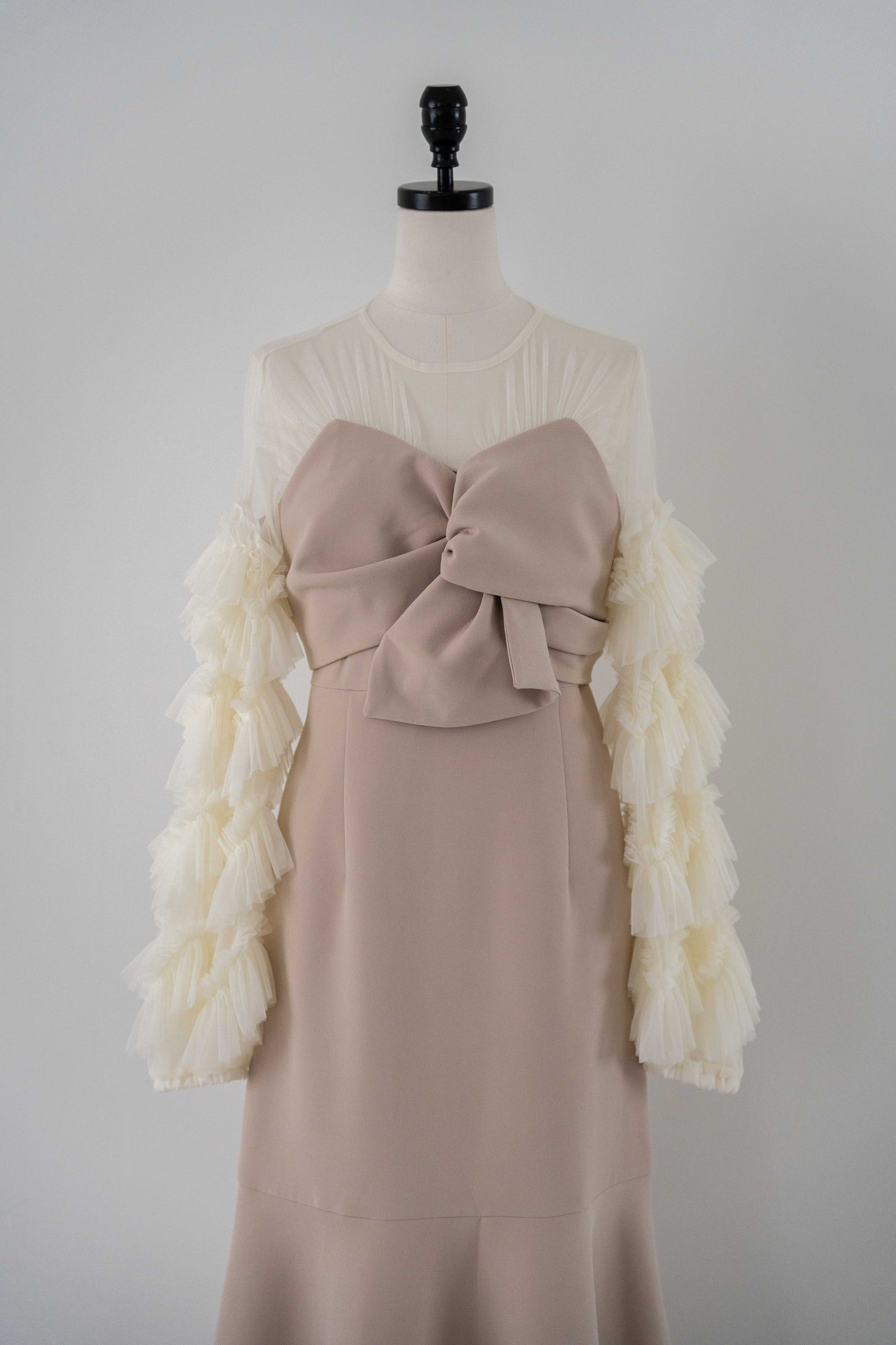 sheer tulle sleeve dress – Acka online store