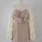sheer tulle sleeve dress