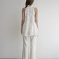 flower lace gather tops