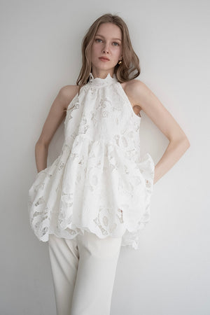 flower lace gather tops – Acka online store