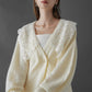 lace collar knit cardigan