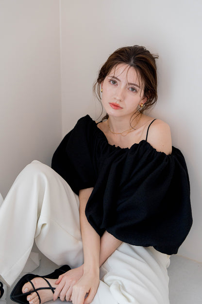 organdy balloon blouse