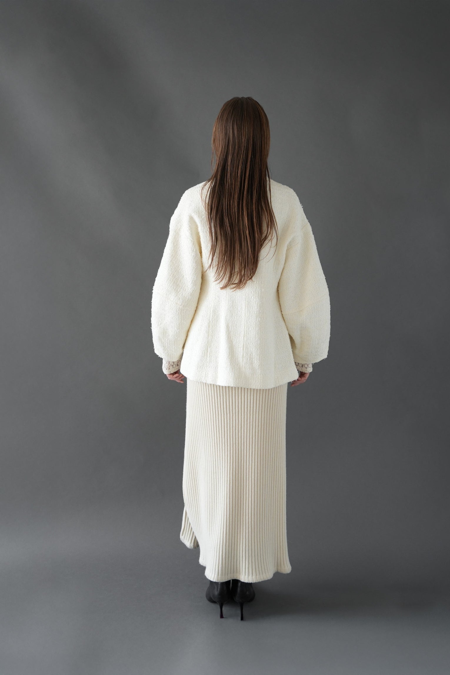 tweed cocoon sleeve jacket – Acka online store