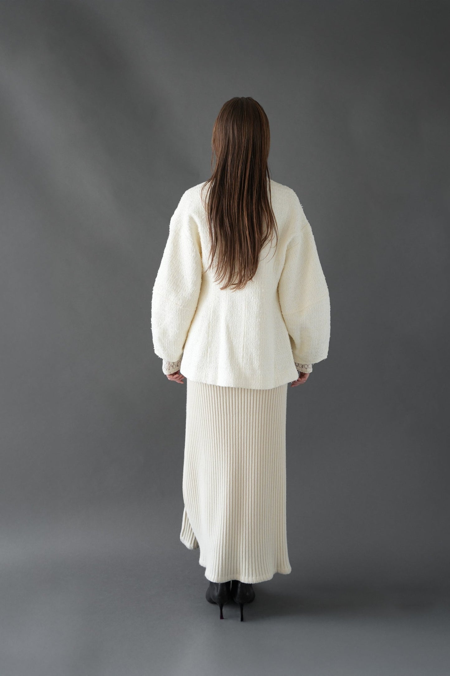 tweed cocoon sleeve jacket