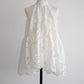 flower lace gather tops