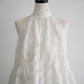 flower lace gather tops