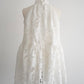 flower lace gather tops