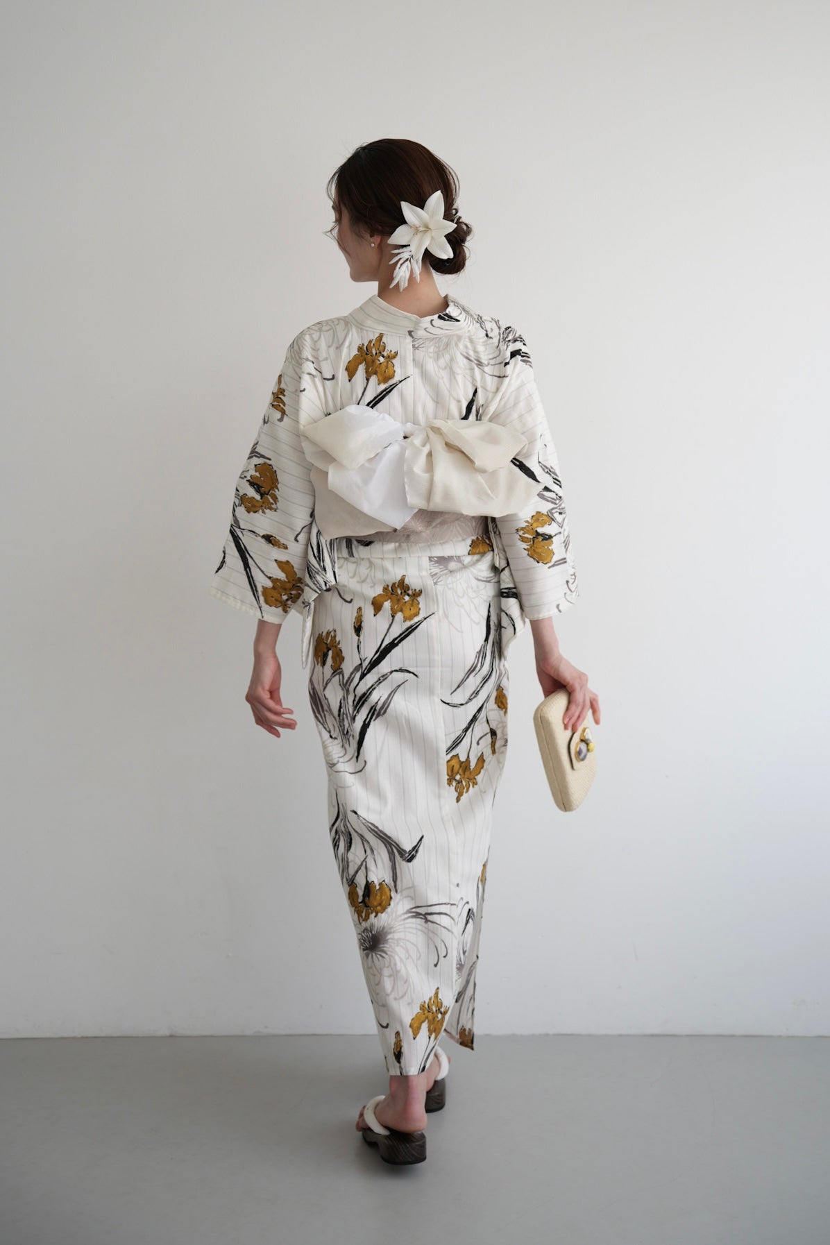 [Acka.×utatane] 菖蒲と糸菊 white 浴衣4set